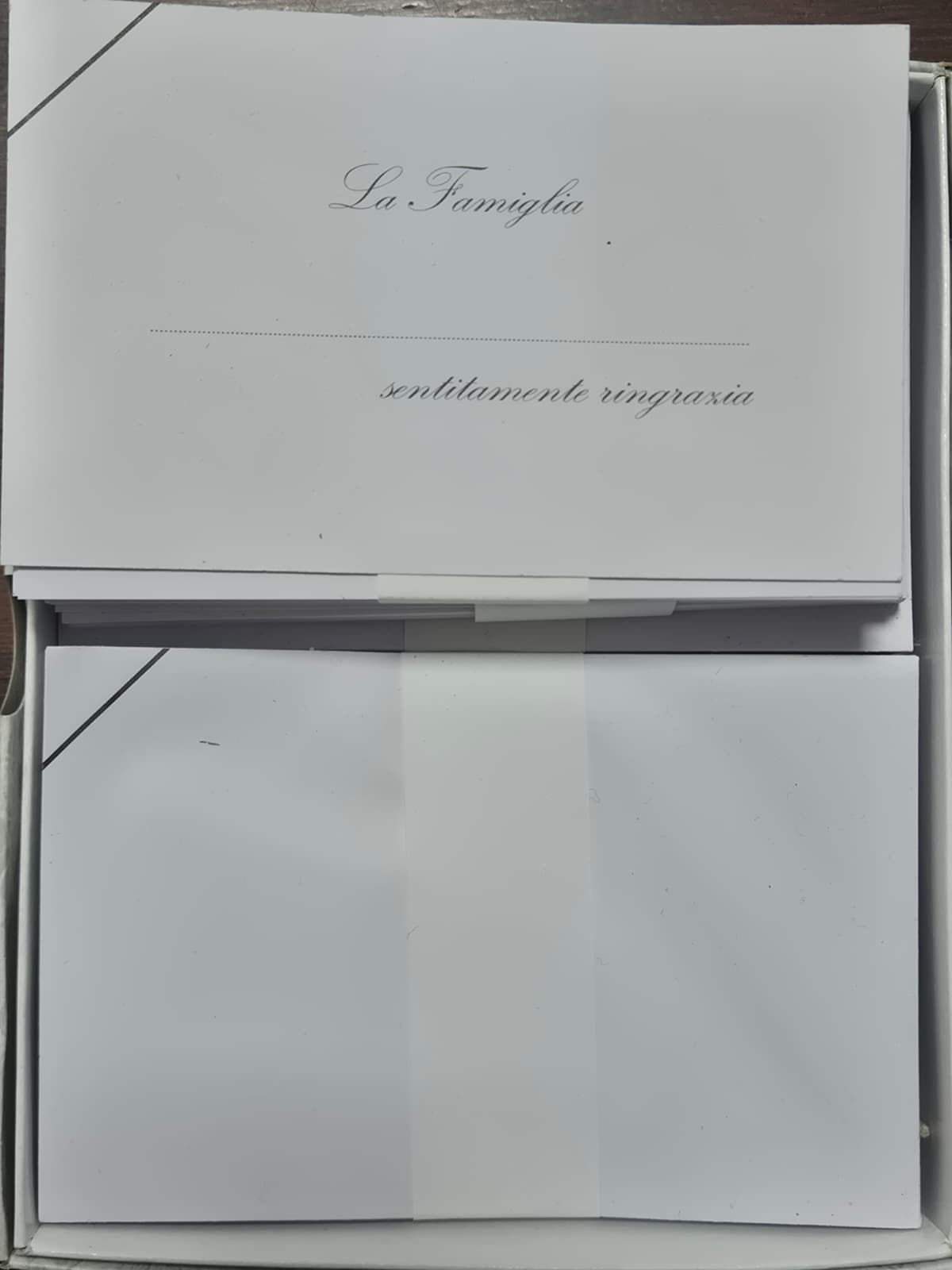 Biglietti Lutto Ringraziamento